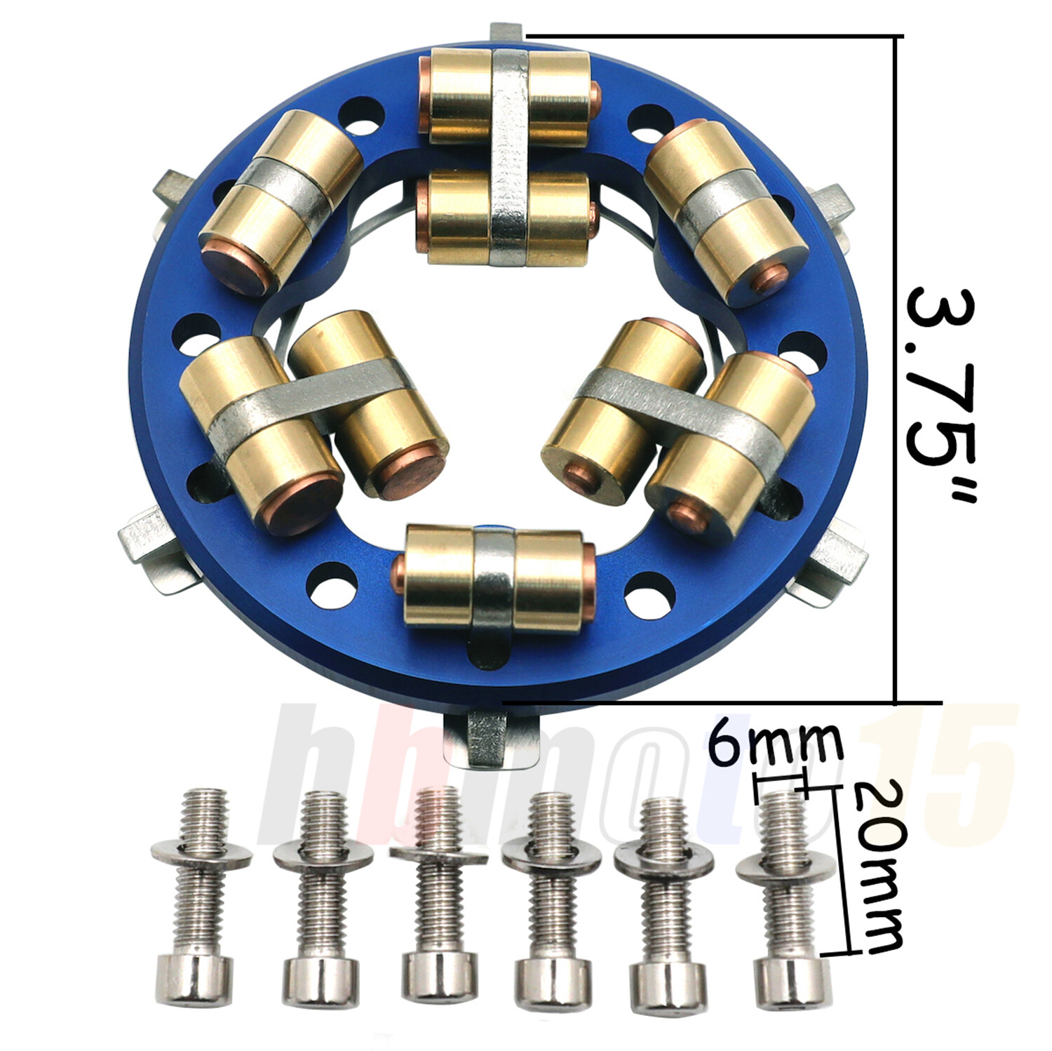 Variable Pressure Clutch Plate Blue For 1998 - 2006 Big Twin + 40%  clamp force