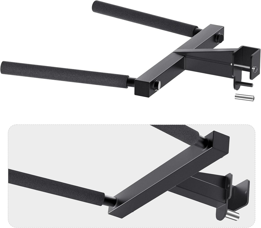 Squat Rack Attachment, Y-Shaped Dip Bar Attachment, Nordic Hamstring Curl Attach