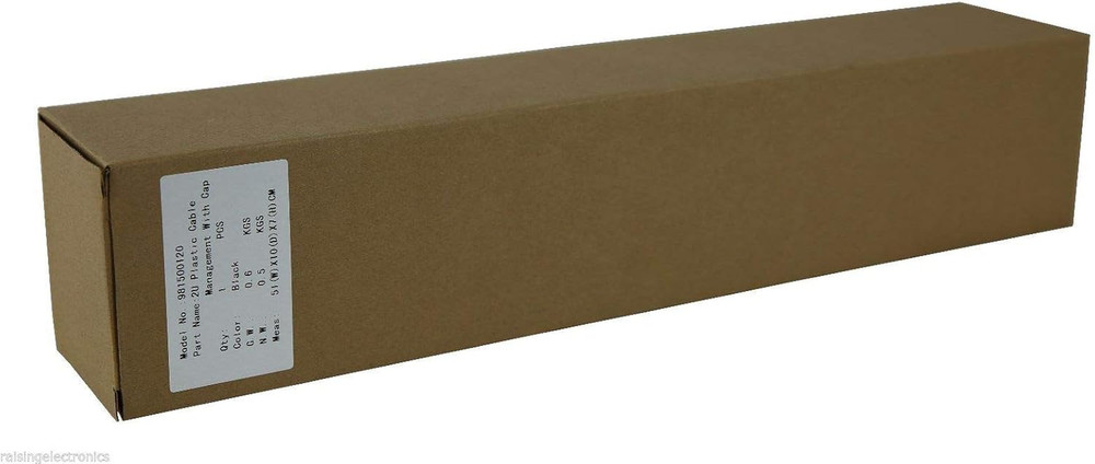 19 Inch 2U Rack Mount Cable Management Unit 12 Slots with Panel Plastic