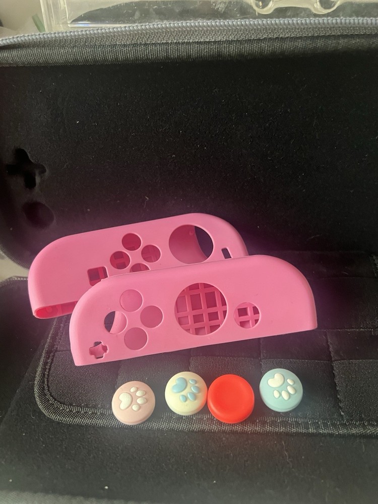 Nintendo Switch Console w/ Joy-Con, Grip, tomtoc Case, Thumb Grips