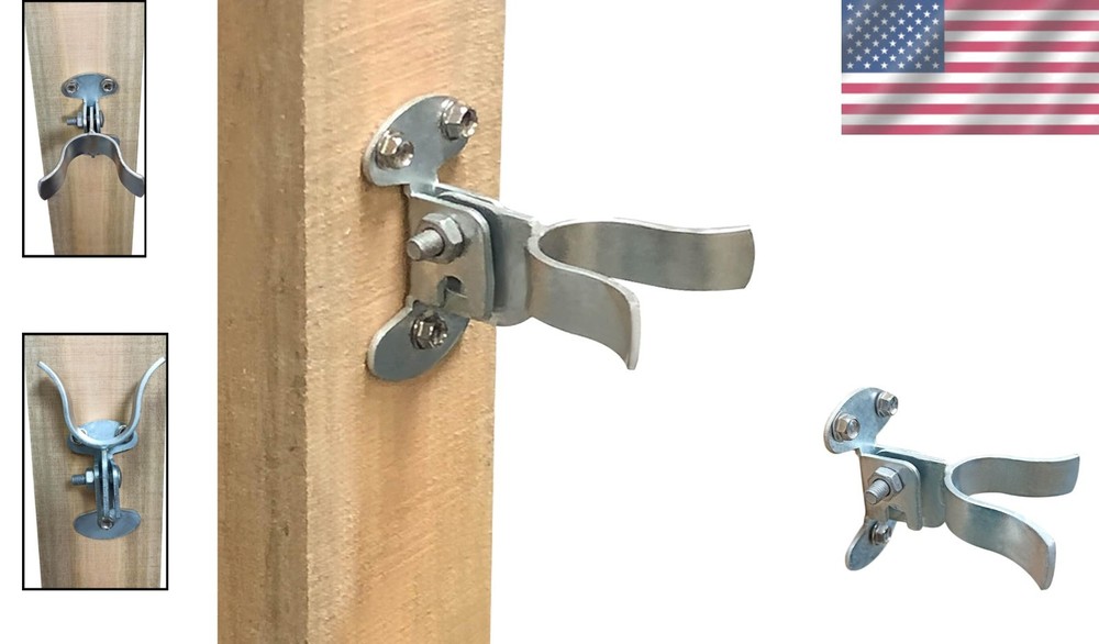 1-3/8" Alloy Steel Wall Mount Fork Gate Latch - Rust-Resistant Security Solution