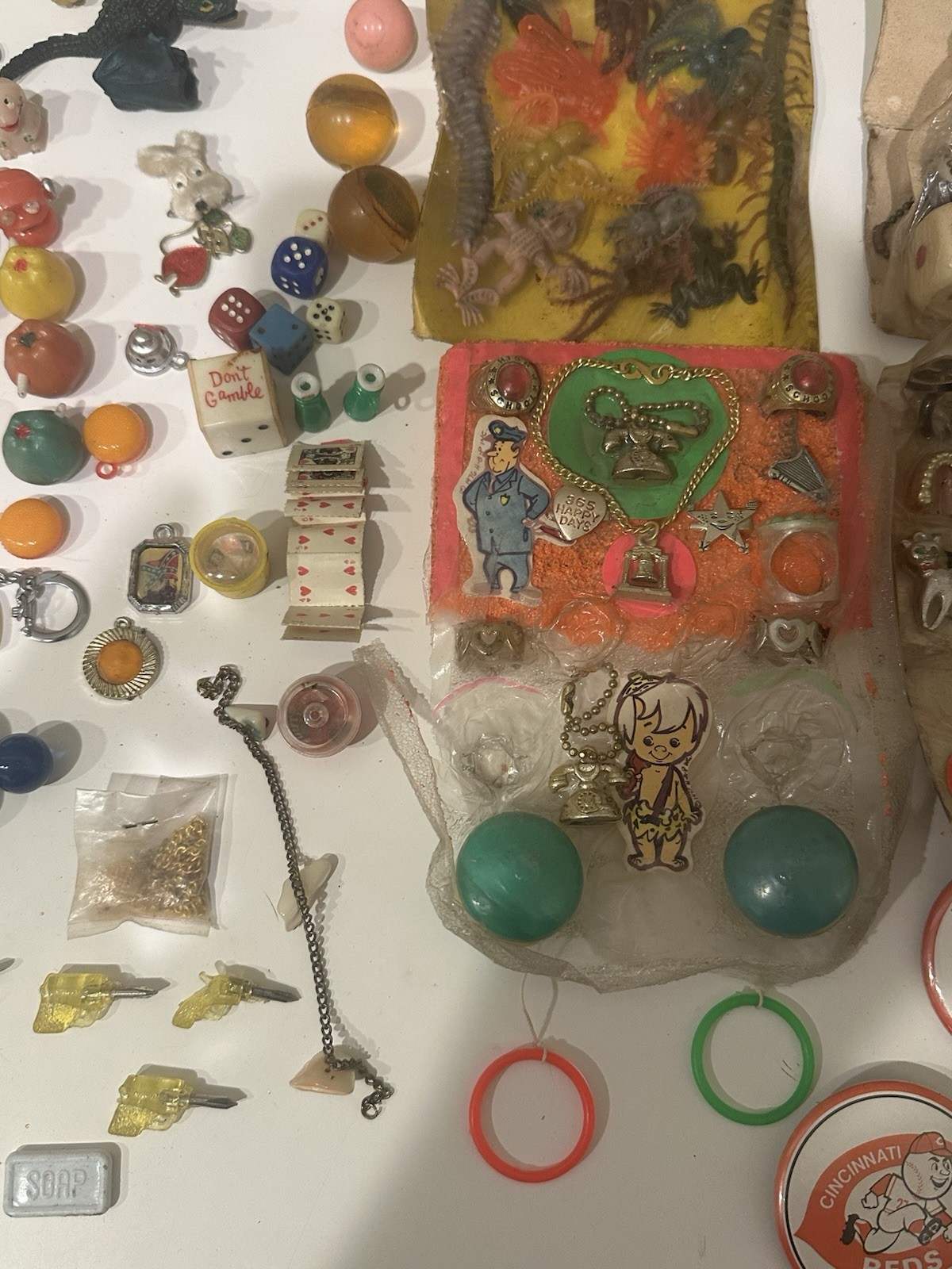 Vintage Gumball Machine Trinkets Toys Mixed Lot