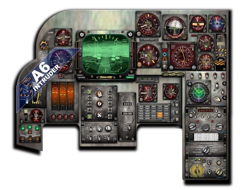 A6 INTRUDER COCKPIT instrument panel CDkit