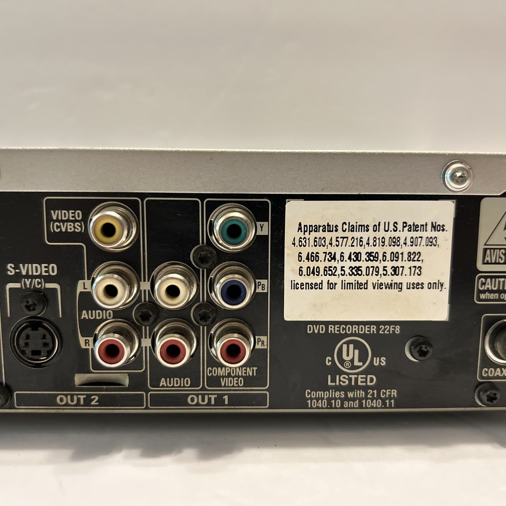 Phillips DVD Recorder Player - Model DVDR615/17 With Remote Read