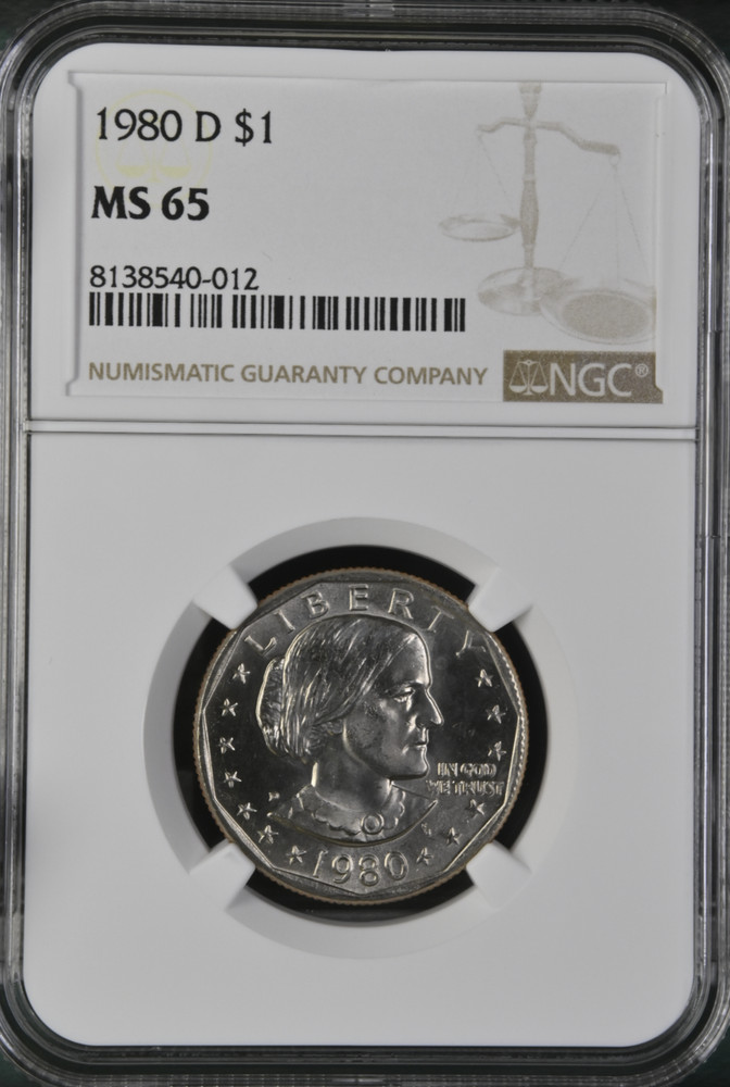 1980 D Susan B. Anthony $1 NGC MS 65