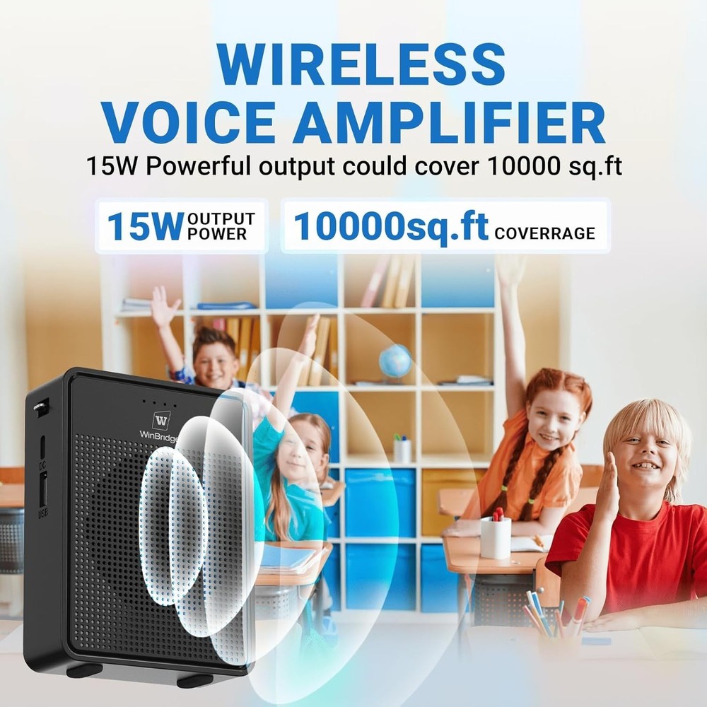 Ultra-Lightweight Wireless Microphone Headset for Effortless Voice Amplification