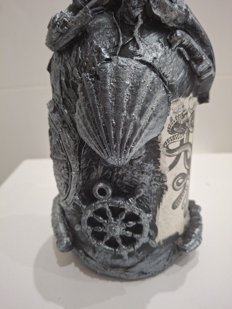 Kraken Rum Bottle Steampunk Style EMPTY