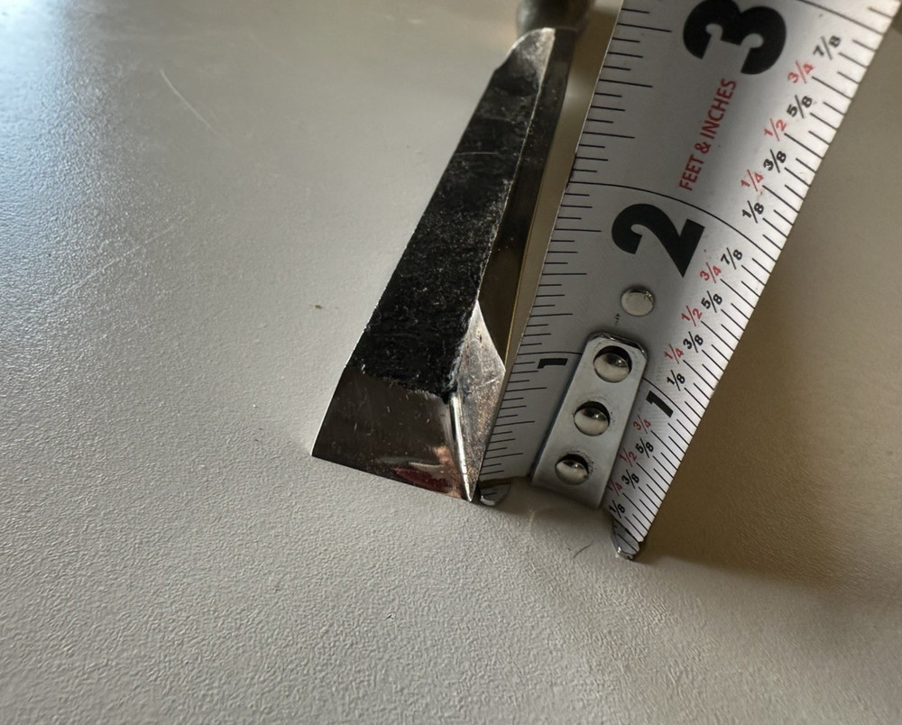 John Neeman 1 Inch Timber Framing Corner Chisel NEW CONDITION!!