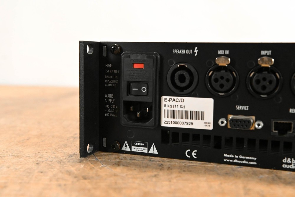 d&b audiotechnik E-PAC Single-Channel Power Amplifier Controller CG01V51