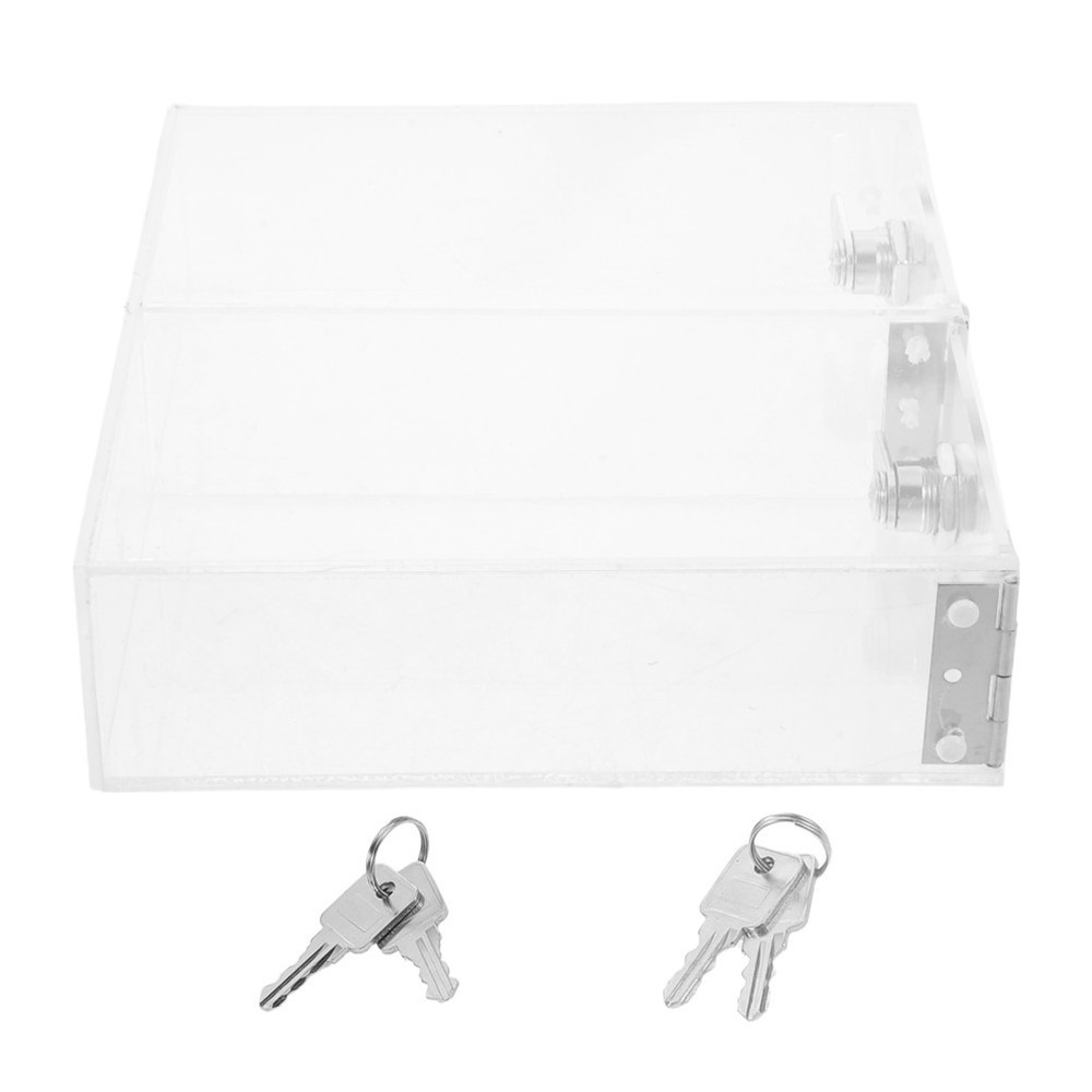 Transparent Storage Drawer Cabinet Clear Lockable Box Containers