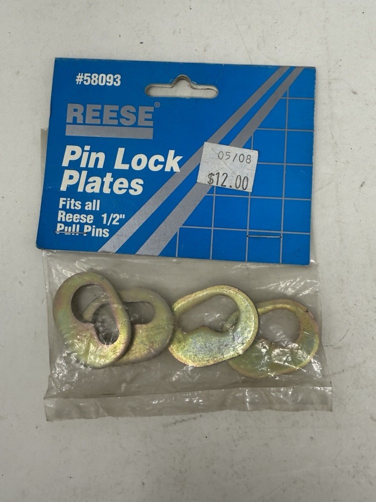 58093 Reese Pin Lock Plates for 1/2" Pull Pin