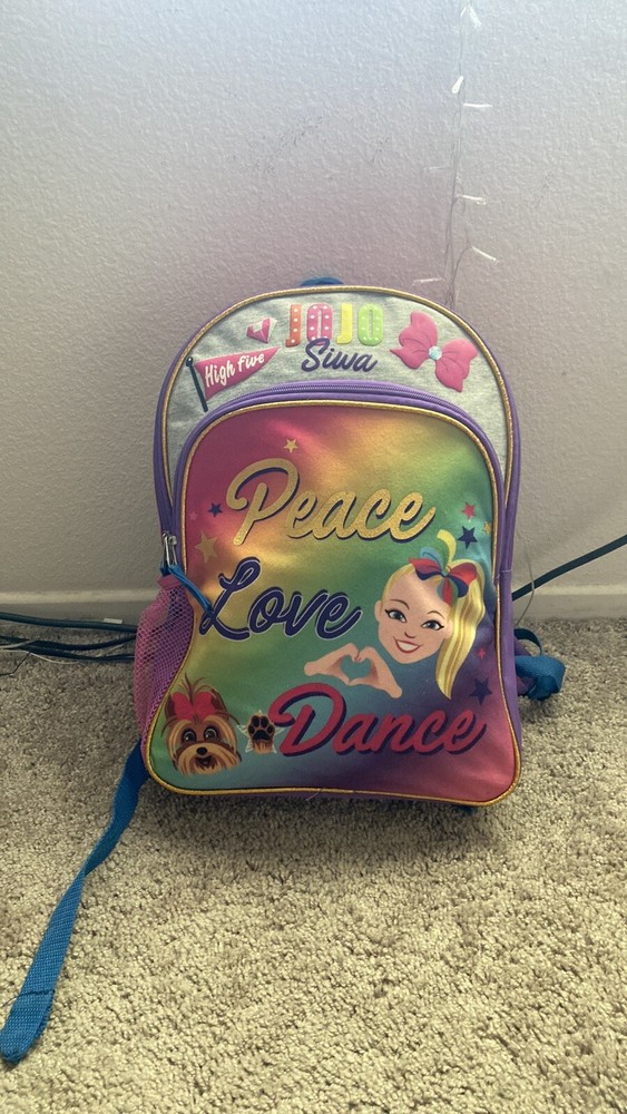 Nickelodeon Jojo Siwa Peace And Love Dance Backpack