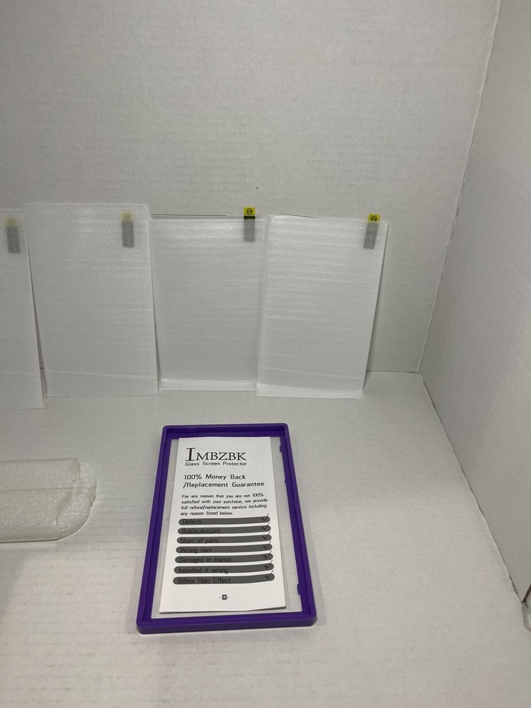 (4 Pack) Nintendo Switch Tempered Ultra Clear Glass Screen Protector. *Open Box*