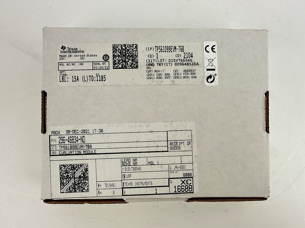 Texas Instruments Evaluation Board TPS61099EVM-768