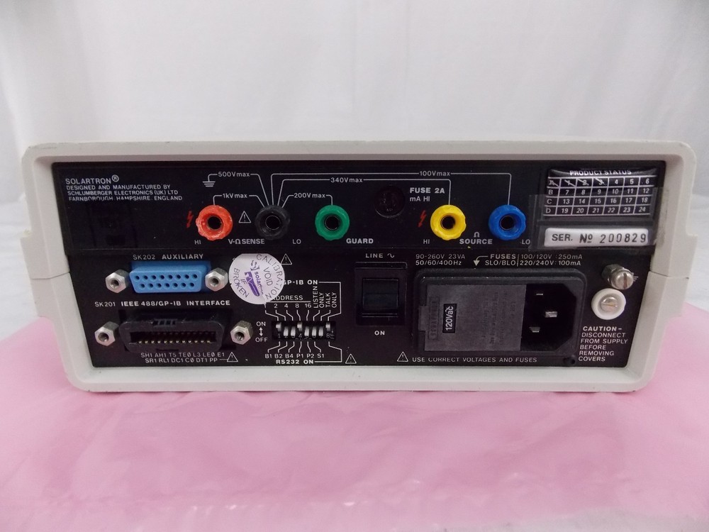 SOLARTRON SCHLUMBERGER 7151 COMPUTING DIGITAL MULTIMETER *TESTED*