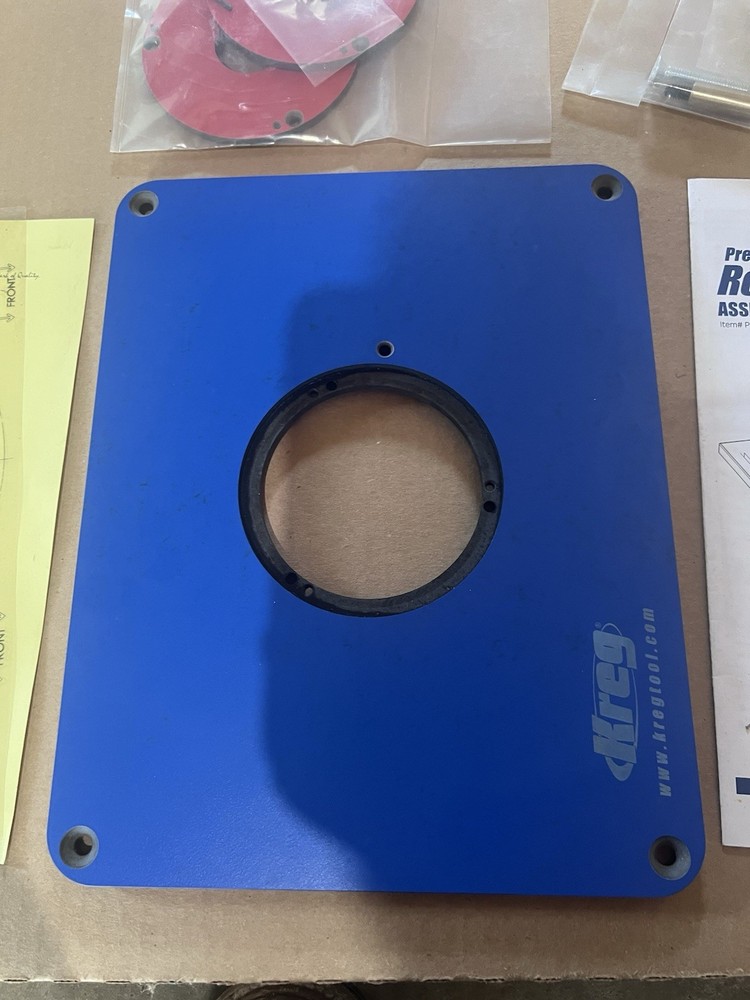 Kreg Router Insert Table Plate W/ Extra Rings!!