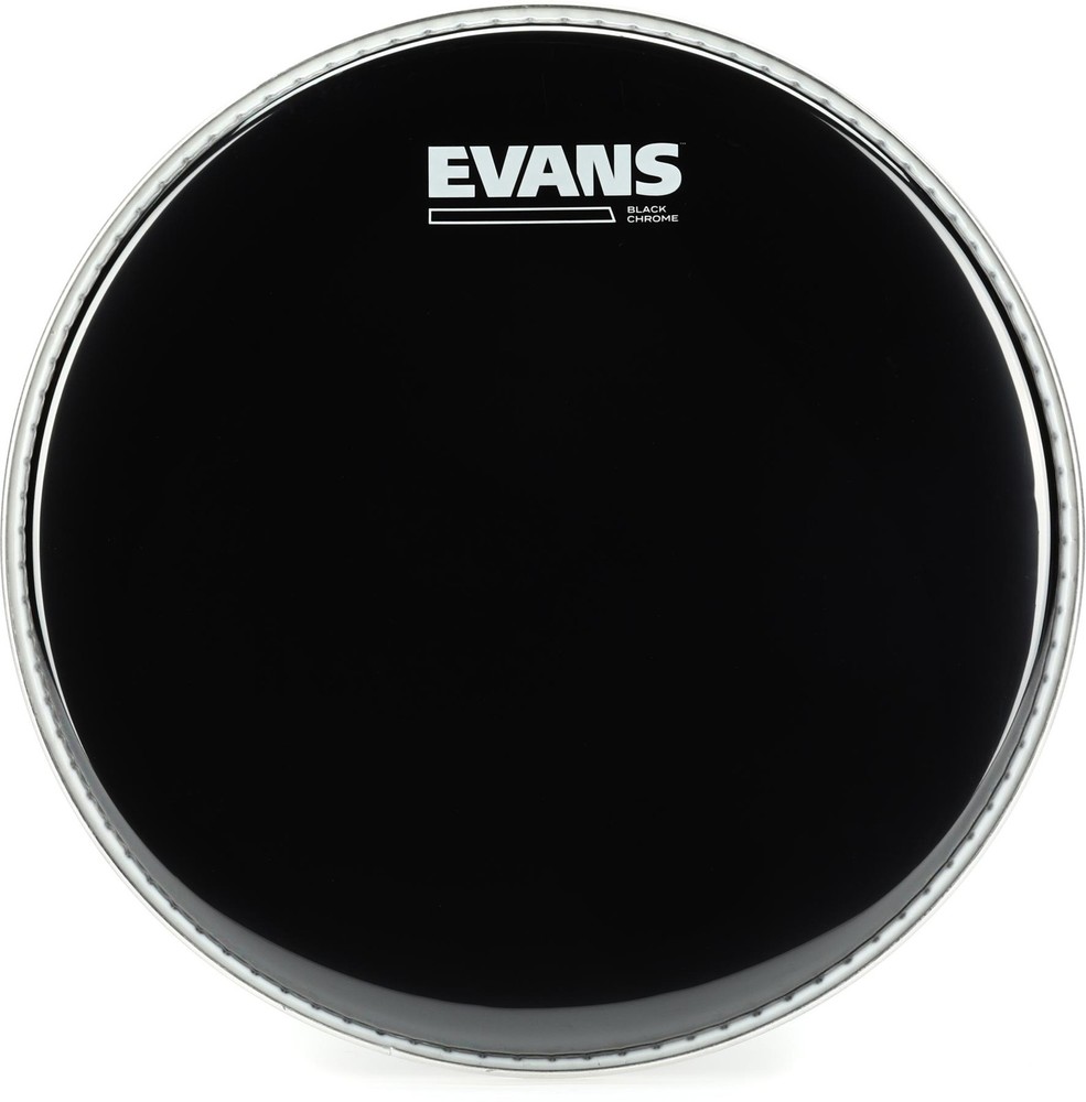 Evans TT10CHR Black Chrome Tom Batter Head - 10"
