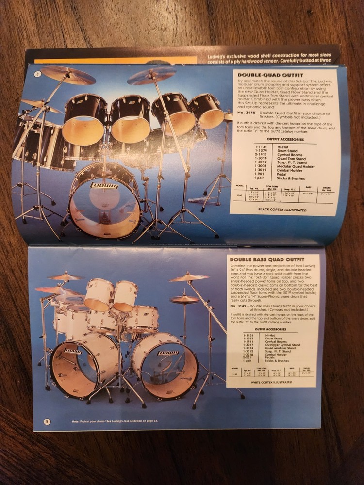 Kiss - 1981 Eric Carr Ludwig Drum Catalogue Aucoin
