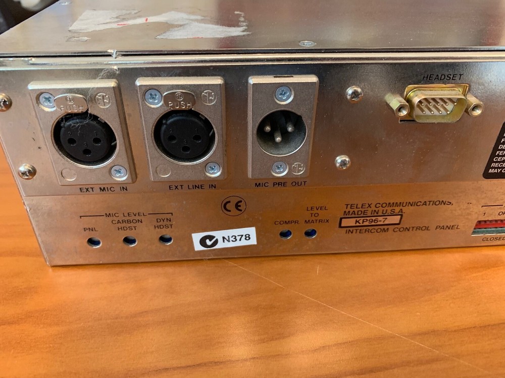 RTS Systems KP96-7 Telex Matrix Intercom Key Panel