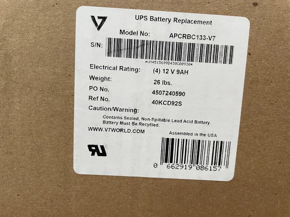 APC APCRBC133 REPLACEMENT BATTERY