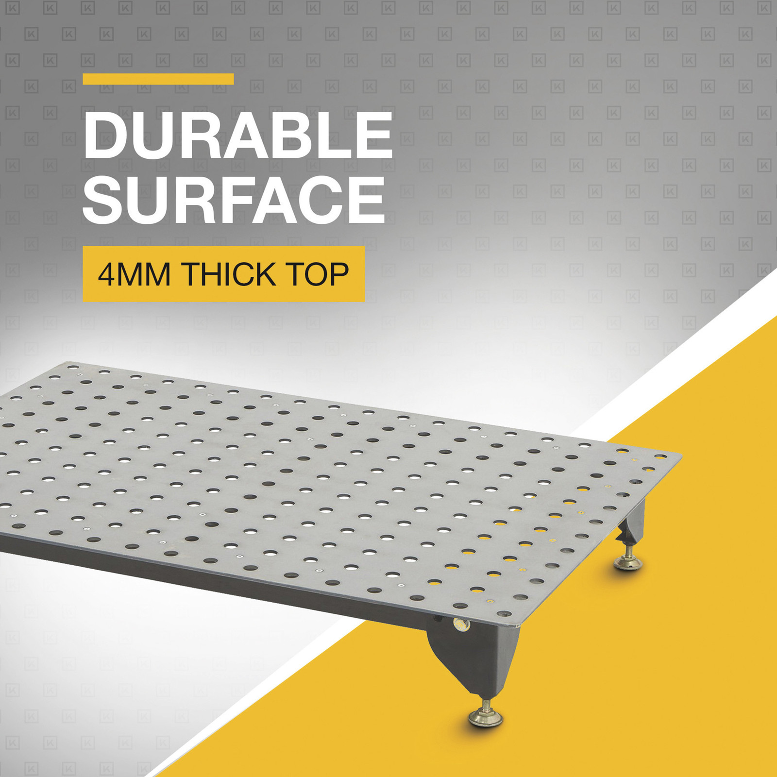 Klutch Steel Welding Table with Tool Kit, 36in.L x 24in.W x 33-1/4in.H