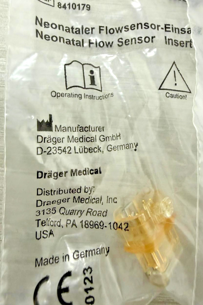 Drager 8410179 Neonatal Flow Sensor Insert x 5