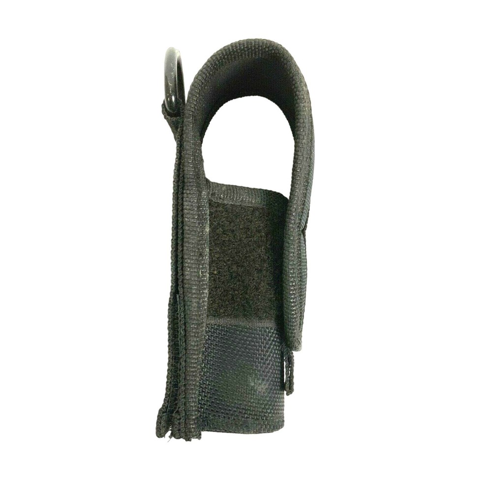 Flashlight Belt Holster Holder Black Nylon Hook & Loop Fastener Tactical