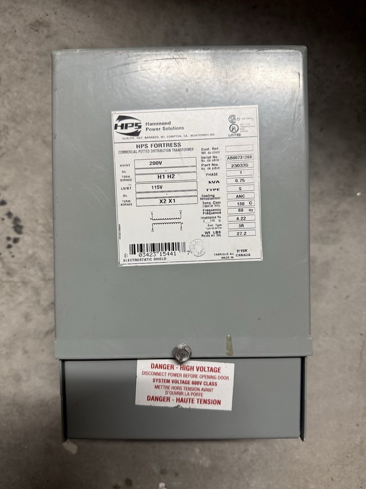 Hammond Power Solutions Part No. 230335