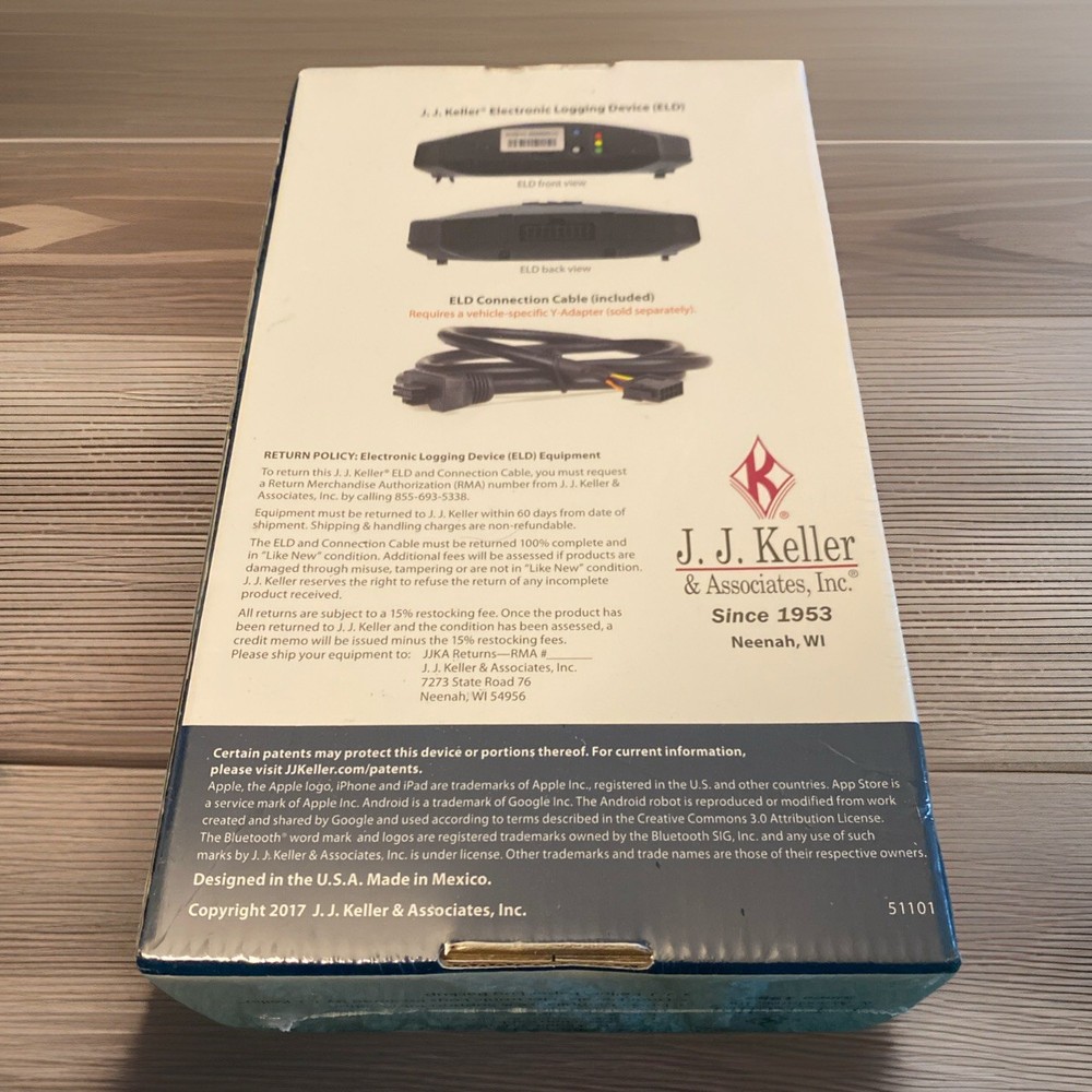 JJ Keller Electronics Logging Device #51078 Use With Android iPhone iPad +FMCSA