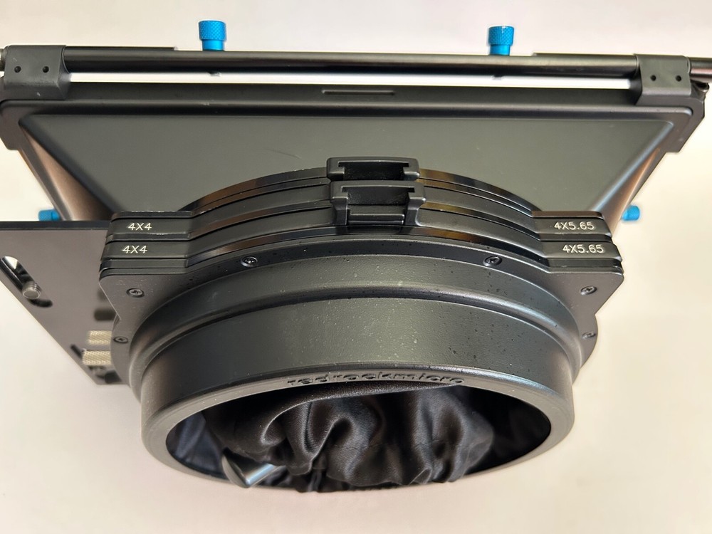 Redrock Micro DELUXE large Matte Box. (2) 4x5.65 Filter Holders