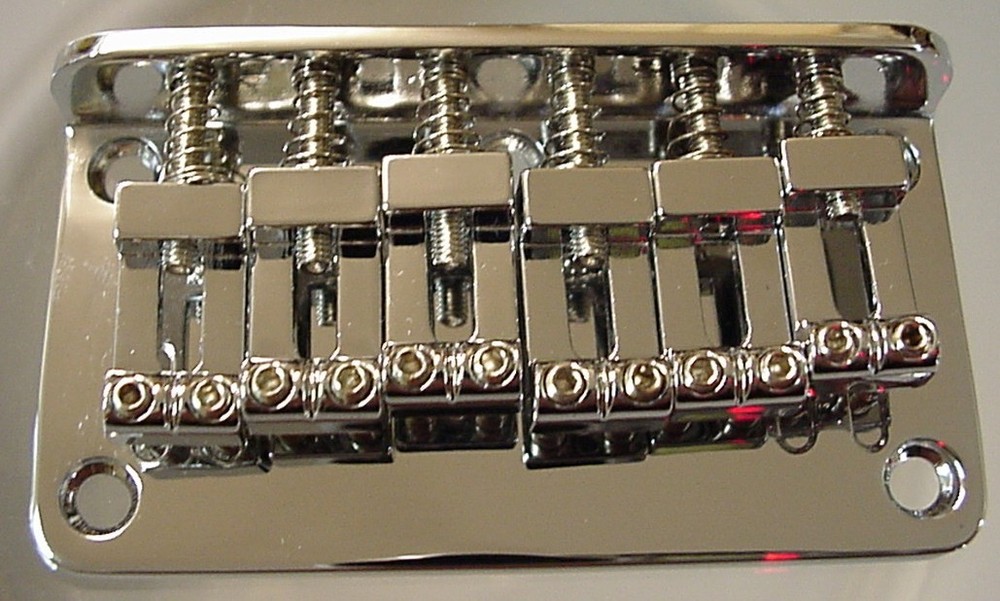REPLACEMENT CHROME ELECTRIC GUITAR BRIDGE hardtail