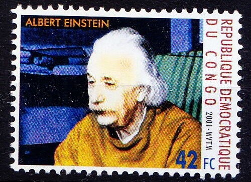 Congo 2001 MNH, Millennium, Einstein, Nobel Physics