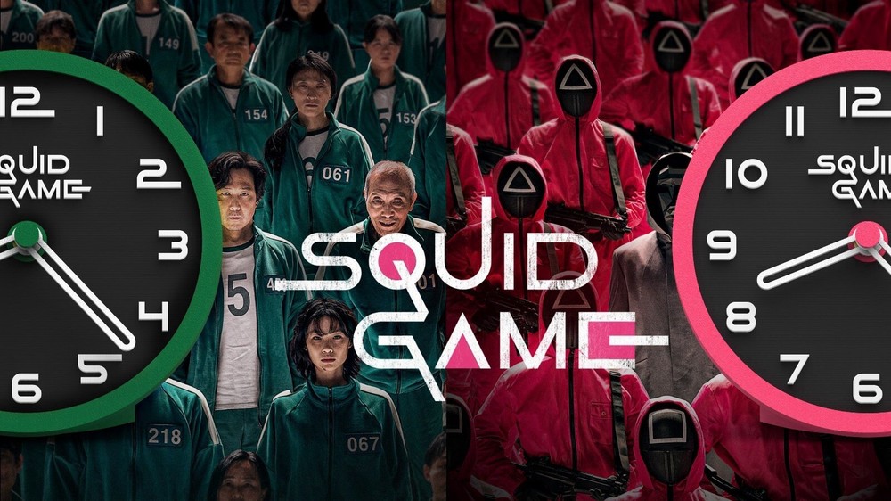 Squid Game-Inspired Clock – 4.25”, Silent Quartz, PLA, Includes Battery