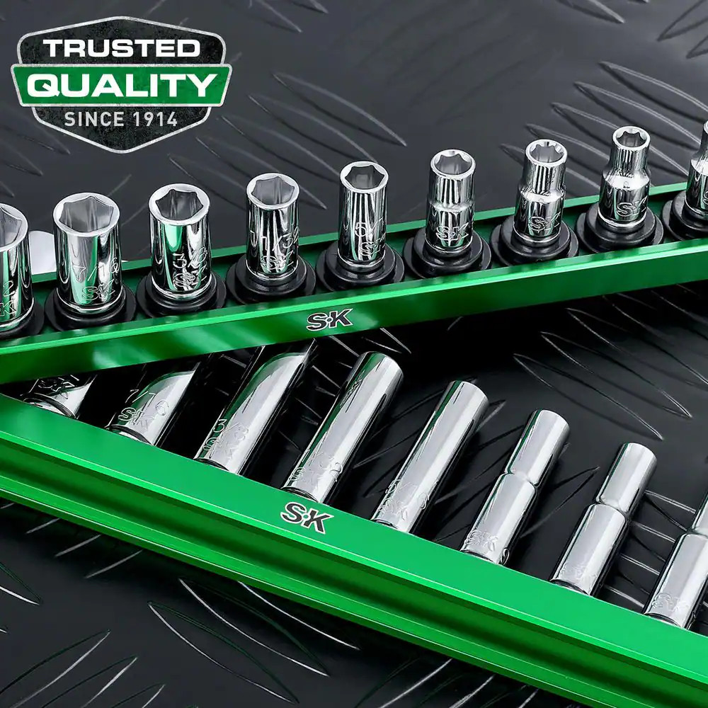1/4" Drive, 6 Point, SAE, Standard Chrome Socket Set-11 Piece