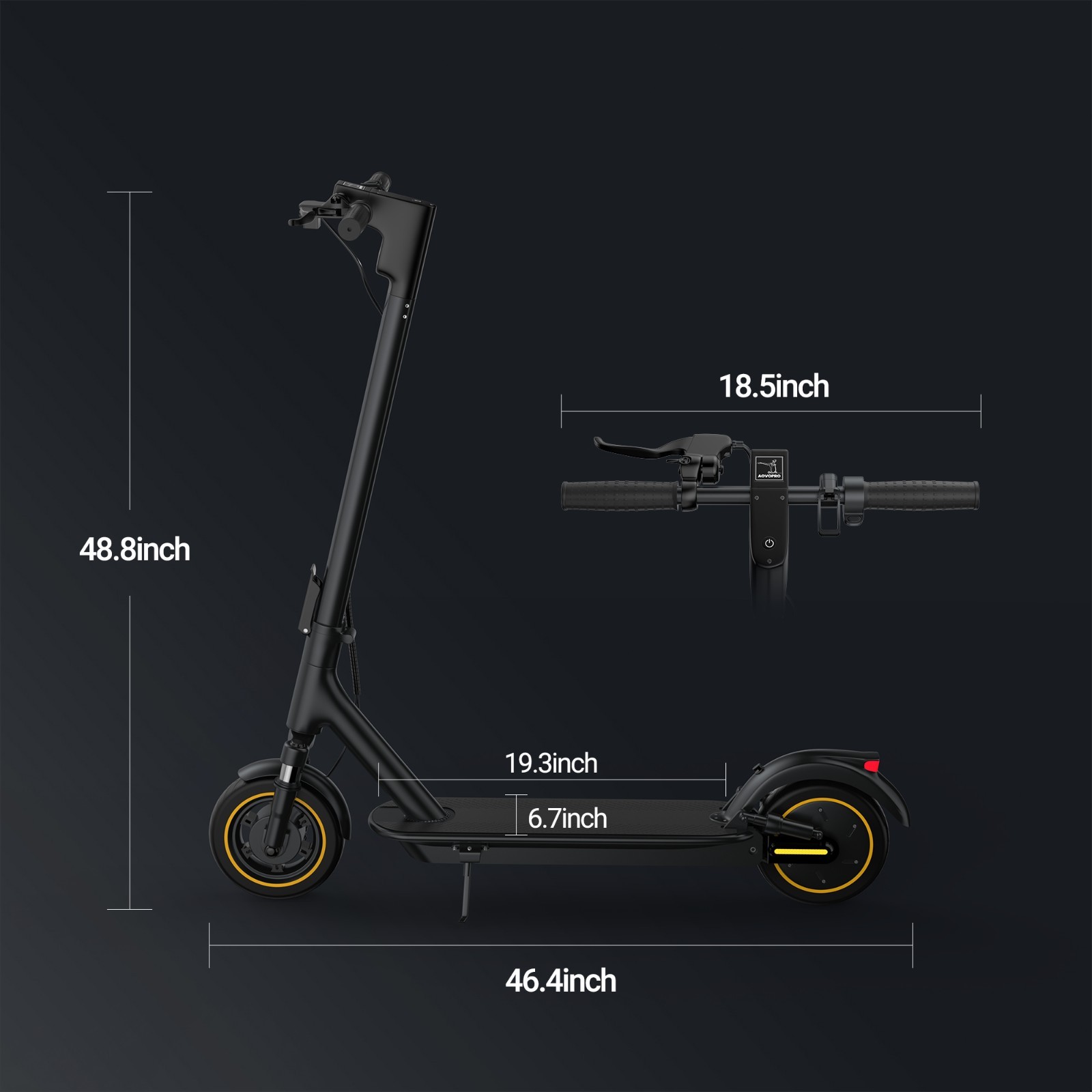 Aovopro ESMAX 500 Watts Kick Electric Scooter 14.5ah 22mph Escooter 25Miles