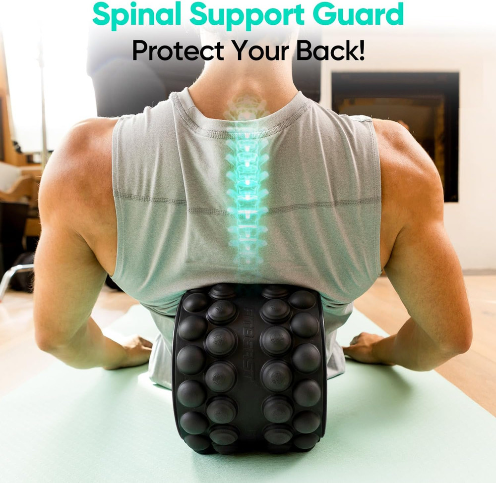 Back Roller, Back Wheel Foam Roller - Targeted Muscle Roller for Deep Tissue Mas