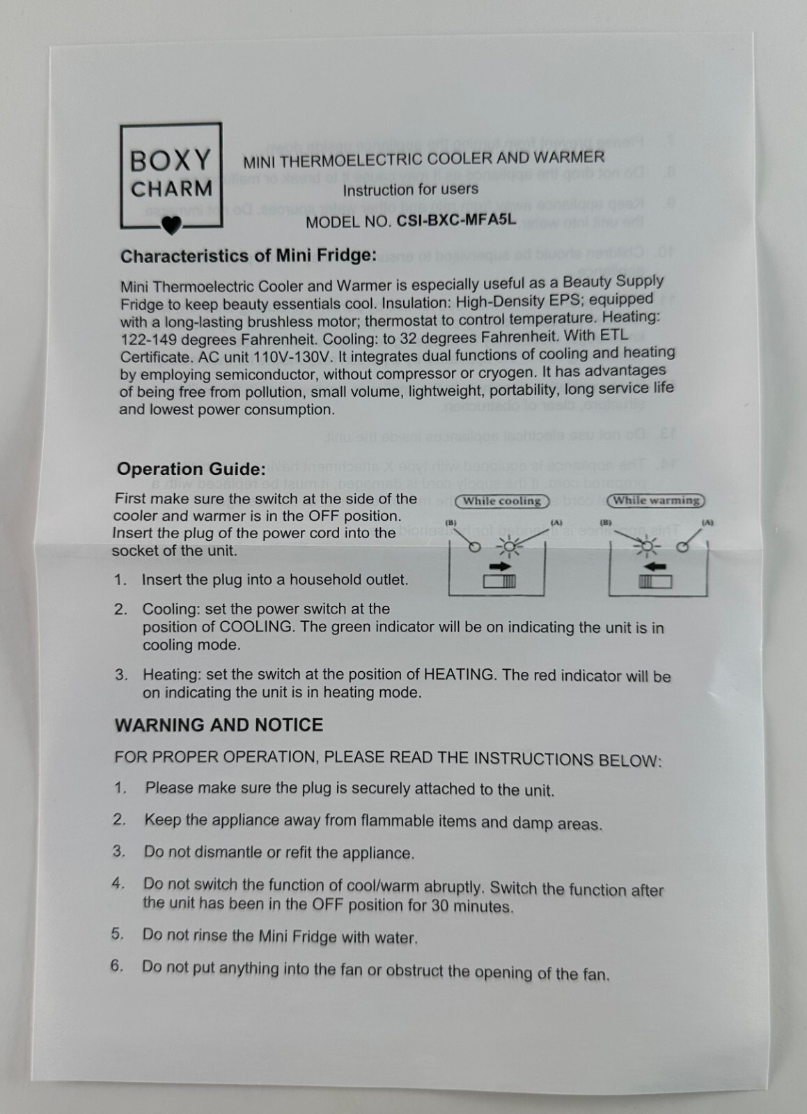 4 Liter Mini Fridge Cooler and Warmer with LED Light For Skincare and Drinks
