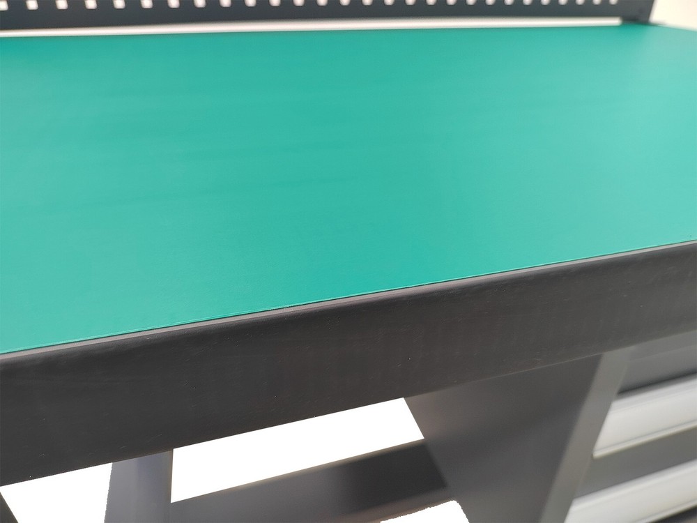 Factory Assembly Line Work Table Anti-static Workbench with 2 Drawers 1T Load