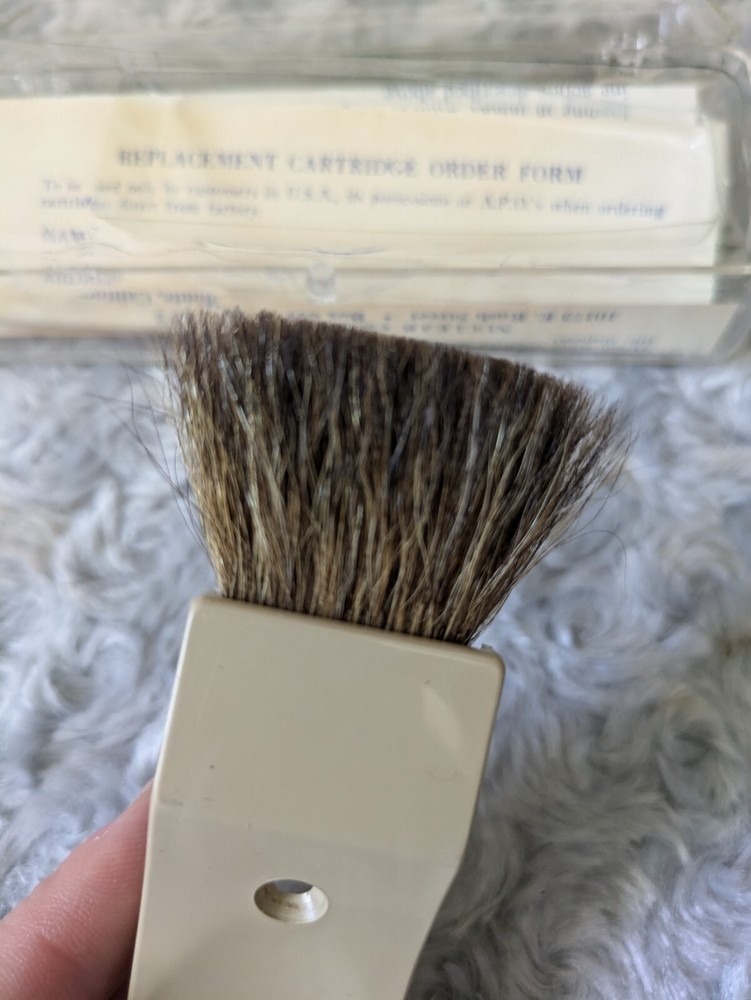 Vintage StaticMaster Brush With Instructions Certificate Plastic Case