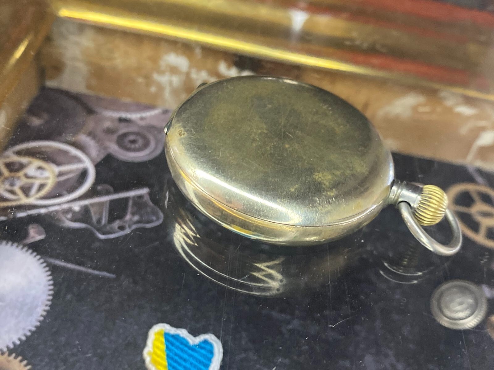 Antique Pocket Watch Mechanical Swiss Ottoman Military Chain Open Face Rare 19th