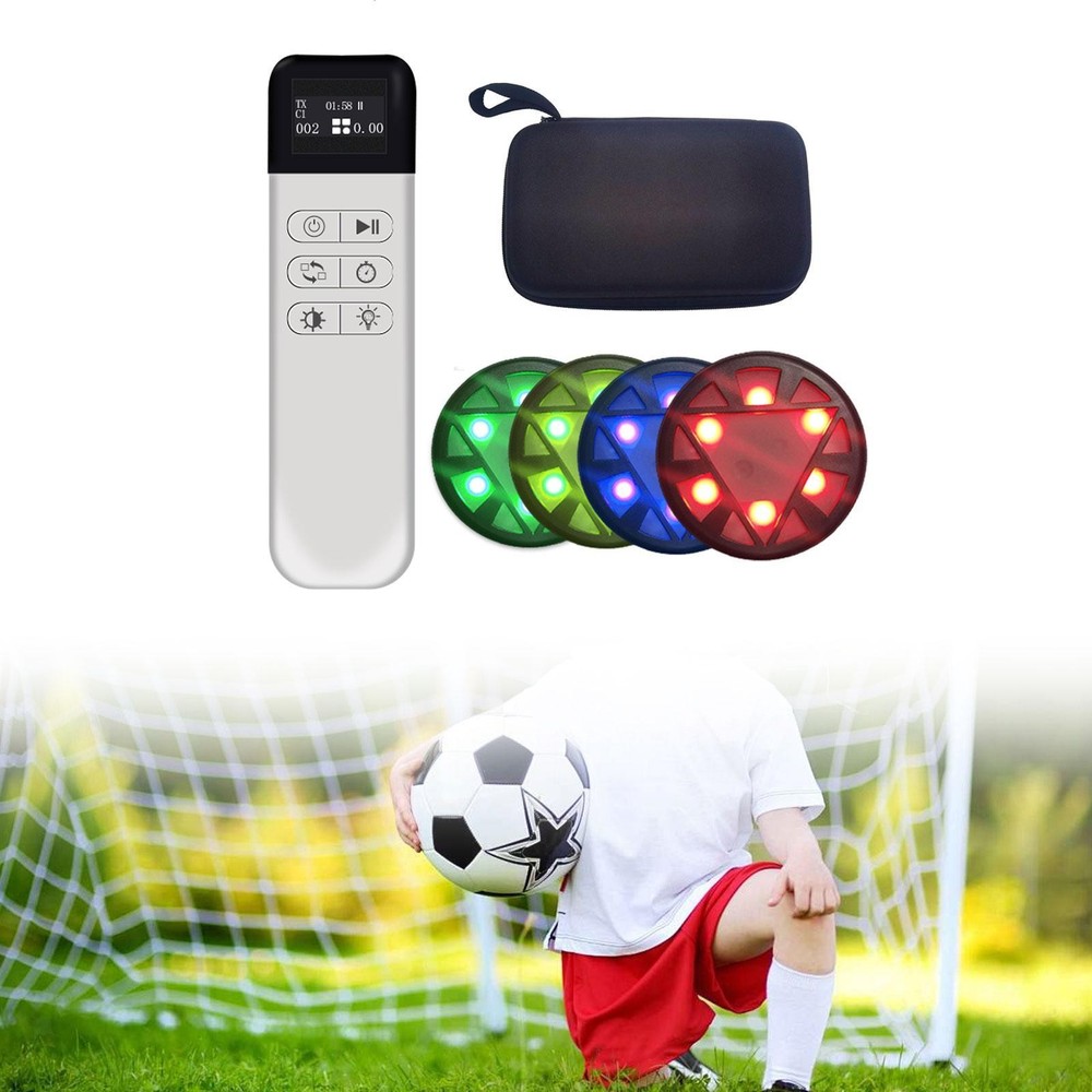 4Pcs Reaction Training Lights with Remote Control 6 Modes Agility Training Light