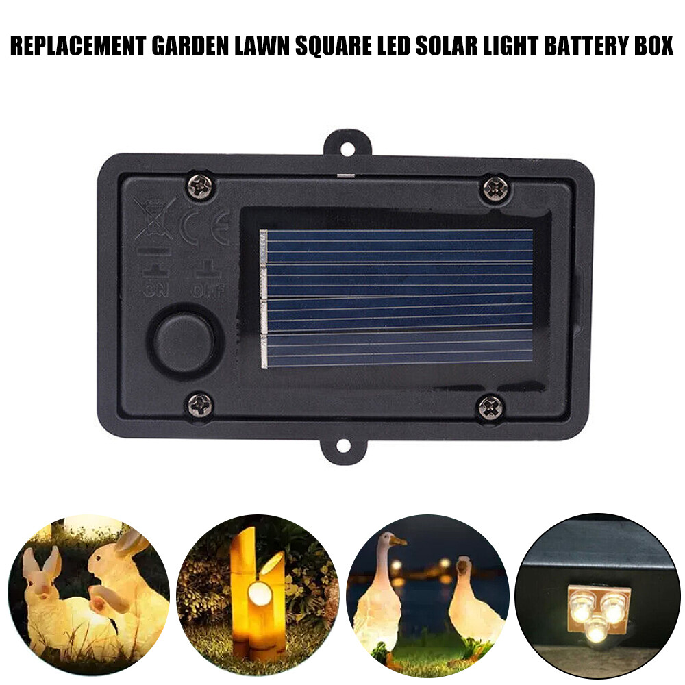 Garden Solar Powered Replacement Rectangular LED Light Box for Lantern Lamp NEW