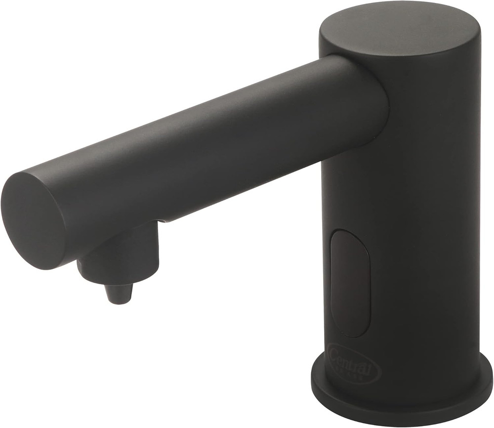 Matte Black Touchless Sensor Soap Dispenser - Modern Deck Mount Design