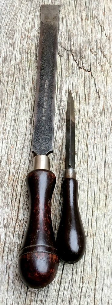 Eclipse Vintage Bearing Scraper Triangular & Flat ×2 Made In England