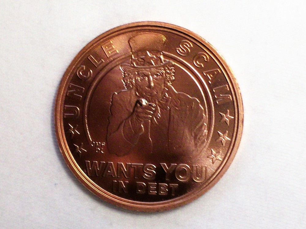 Daniel Carr - 2010 "Puppet Masters / Uncle Scam" Hard Time Token, Copper
