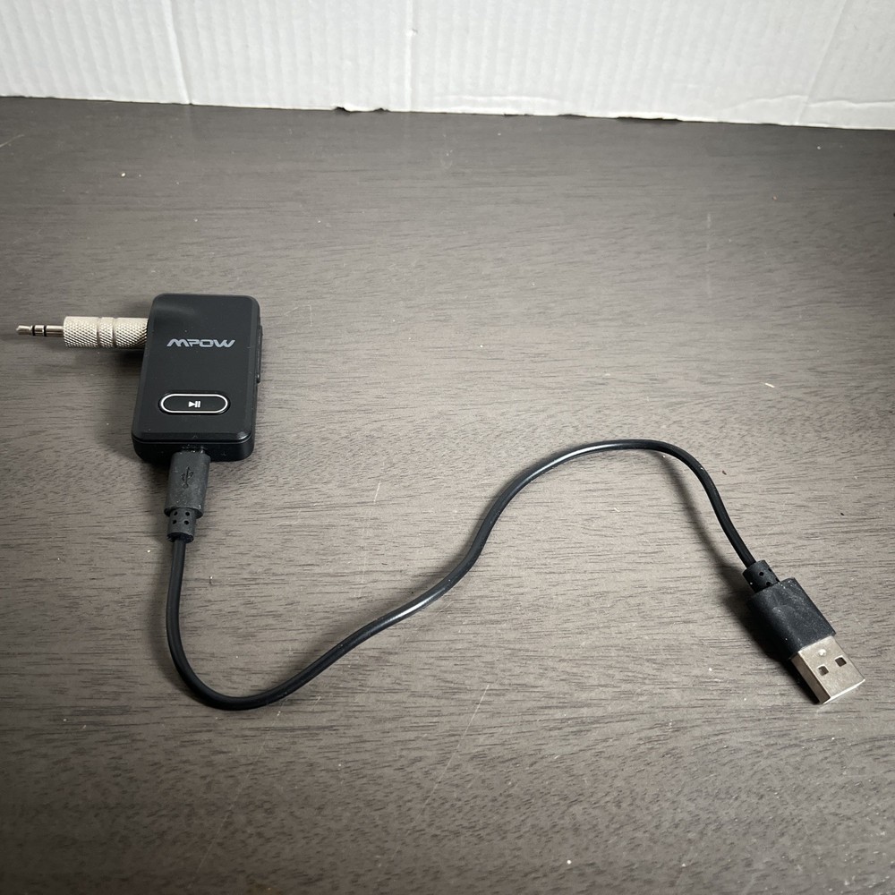 Mpow BH129B Black Bluetooth Wireless Built-in Microphone Car Audio Receiver