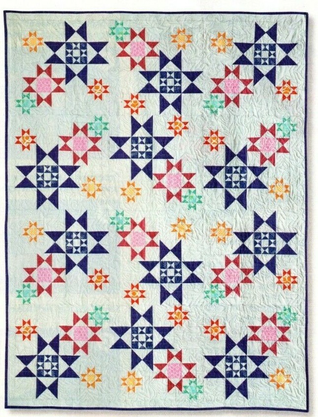 Galaxy Quilt Pattern Pieced KL