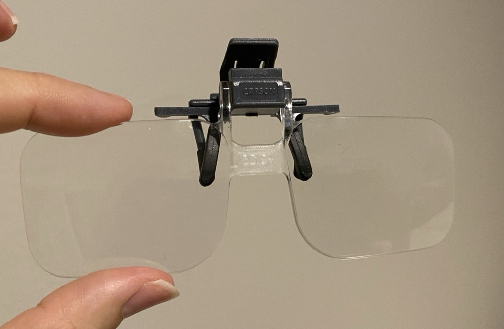 Carson Optical Clip & Flip Magnifying Glasses With Pouch +2.25