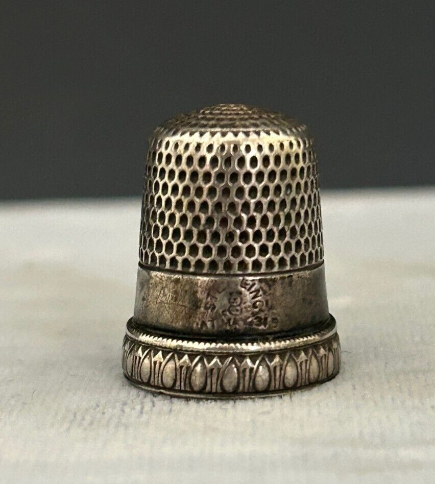 Sterling Silver Thimble Simons Brothers PRISCILLA Size 8