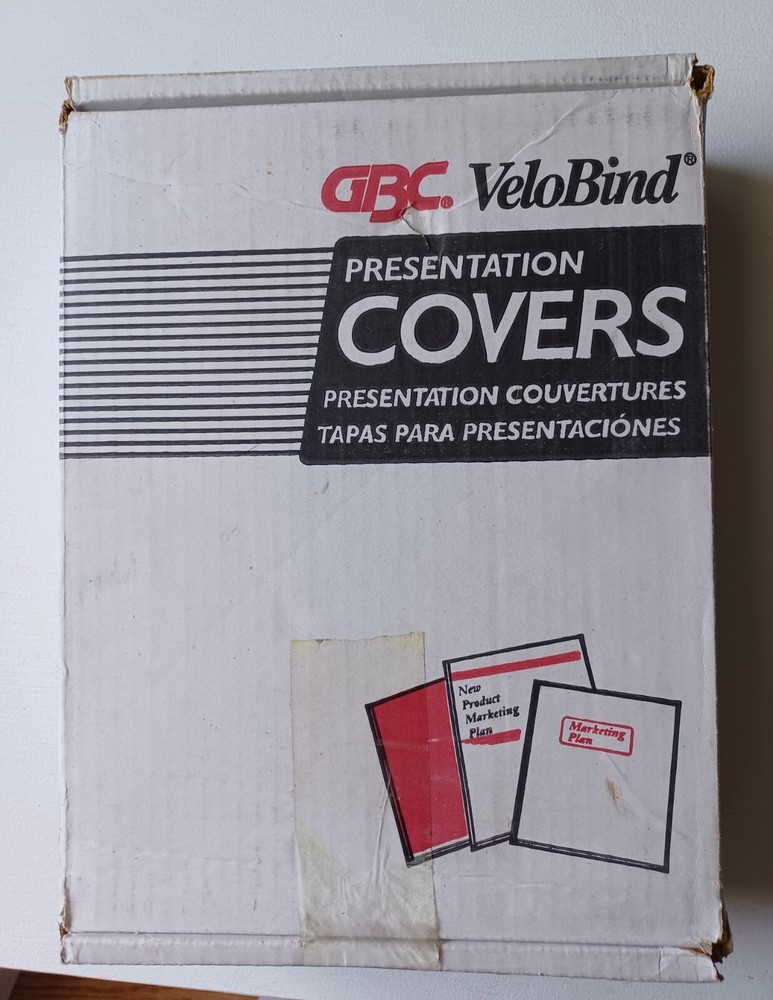 GBC Velobind Sky Blue Presentation Covers 96 Sets